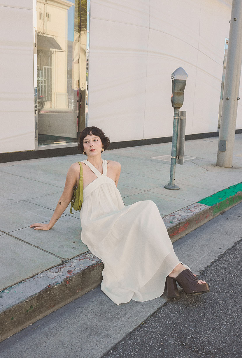 Petite Studio's Gayle Dress in Ivory