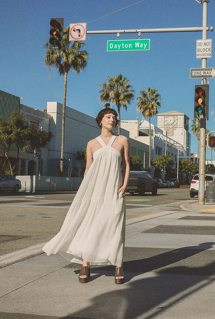 Petite Studio's Gayle Dress in Ivory