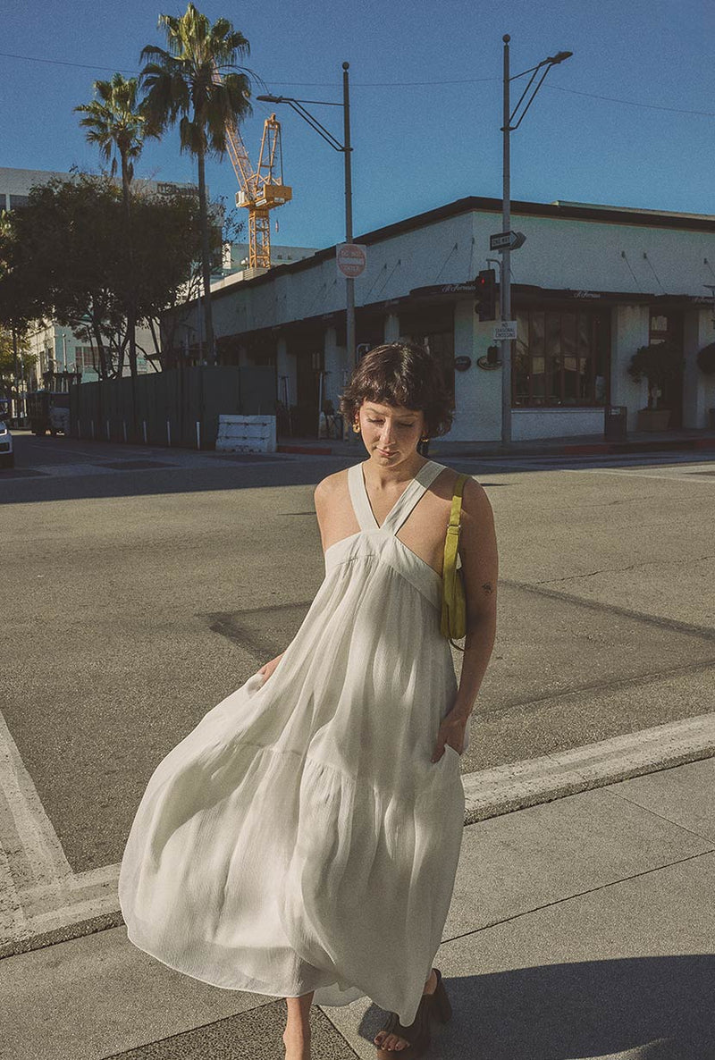 Petite Studio's Gayle Dress in Ivory