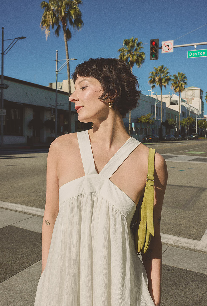 Petite Studio's Gayle Dress in Ivory