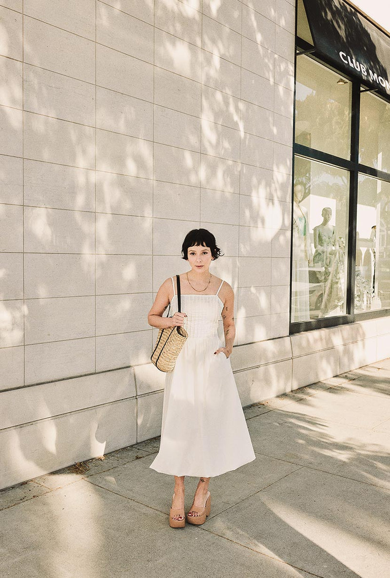 Petite Studio's Della Bubble Dress in Ivory