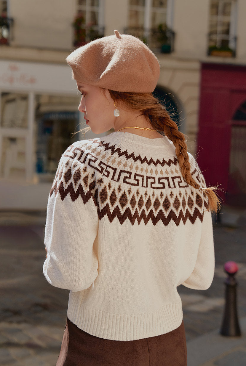 Petite Studio's Collin Wool Sweater in Beige