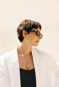 Petite Studio's Kia Linen Blazer in White