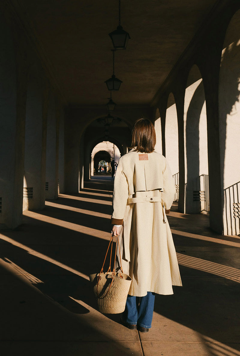 Petite Studio's Hagar Trench Coat in Beige