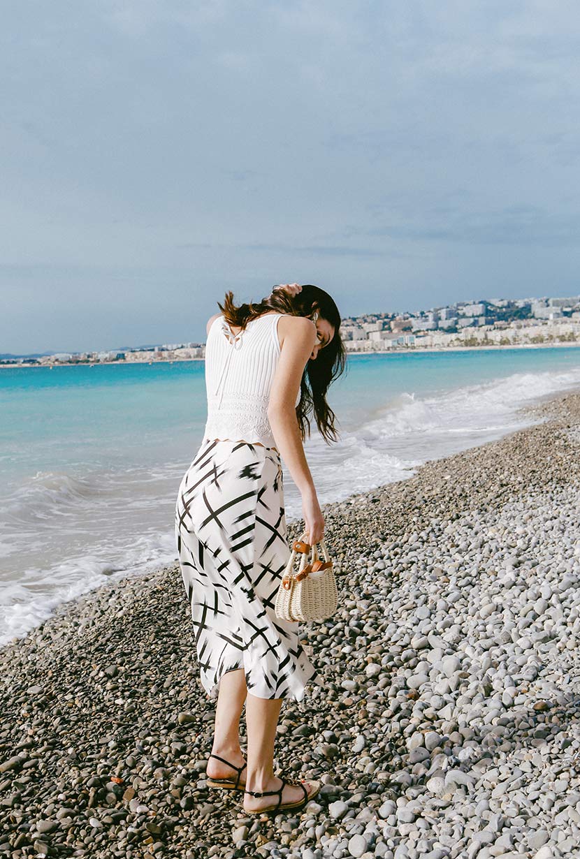 Petite Studio's Nola Skirt in Brush Print 