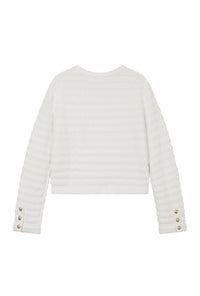 Petite Studio NYC's Cindy Cotton Cardigan in Ivory