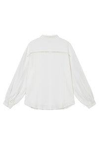 Petite Studio NYC's Aerin Cotton Blouse in Ivory