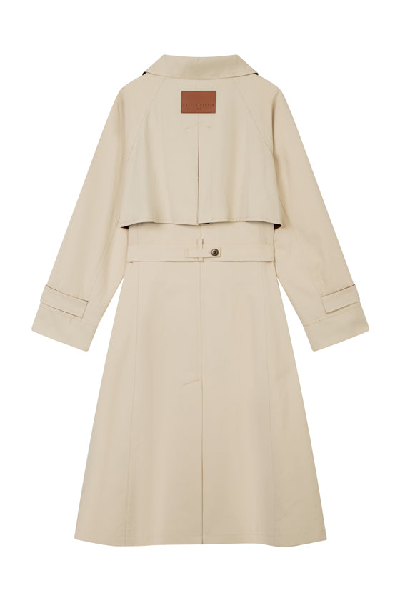 Petite Studio's Hagar Trench Coat in Beige