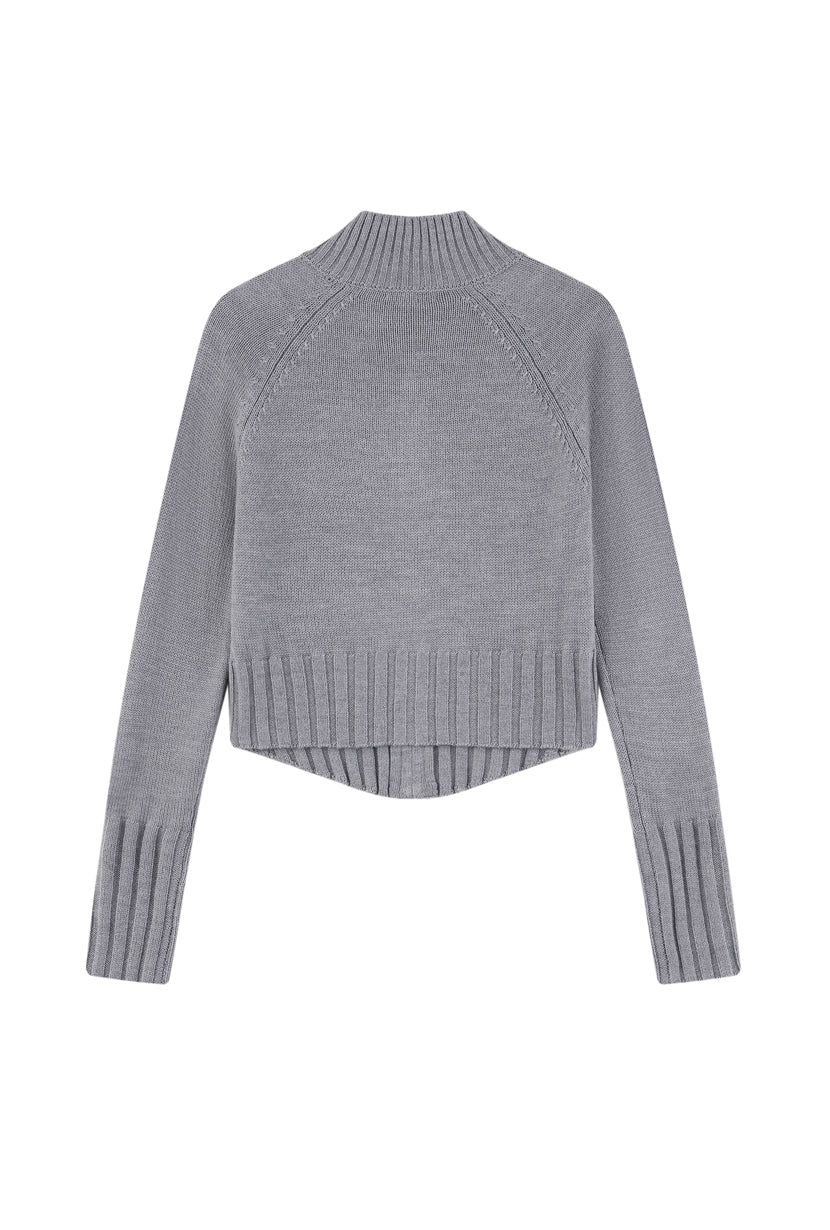 Petite Studio's Friday Wool Sweater in Grey