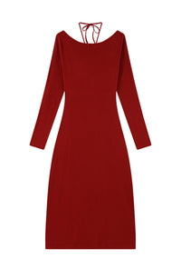 Petite Studio's Renee Knit Dress in Ruby Red 