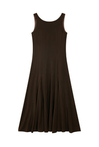 Petite Studio NYC's Gwynne Knit Dress in Warm Walnut