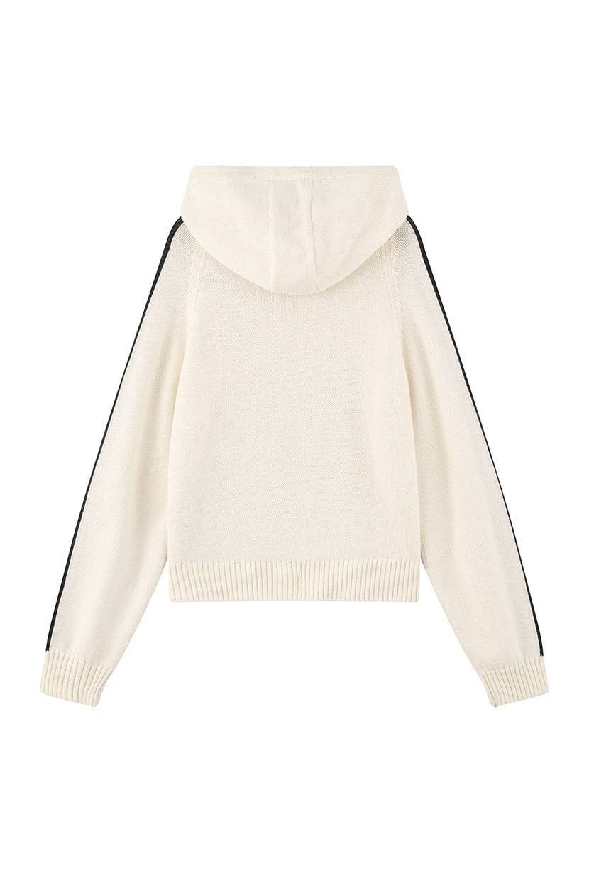 Petite Studio's Gracel Wool Hoodie in Ivory